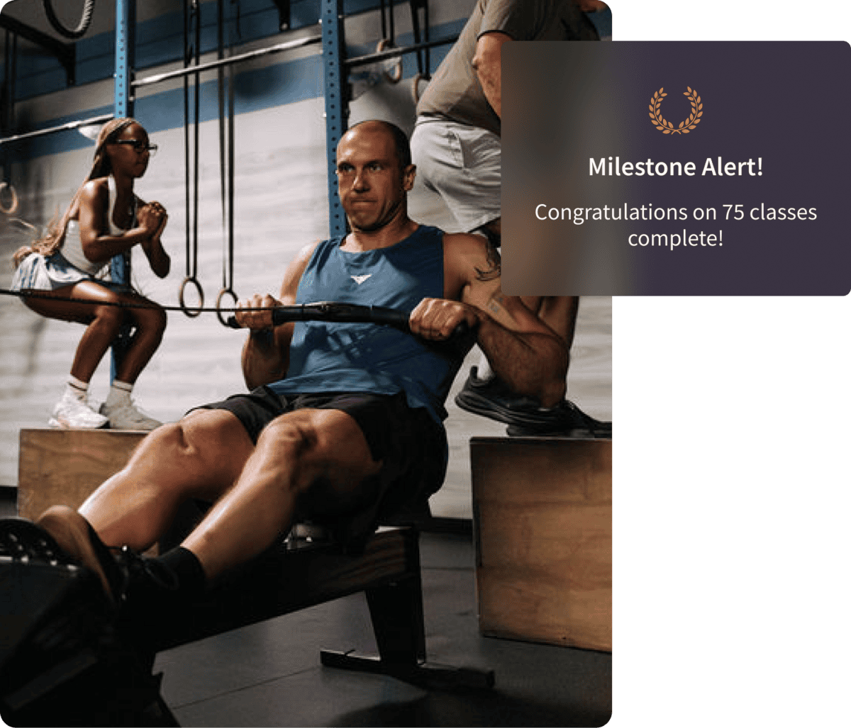 HYROX milestone alerts provided by Wodify