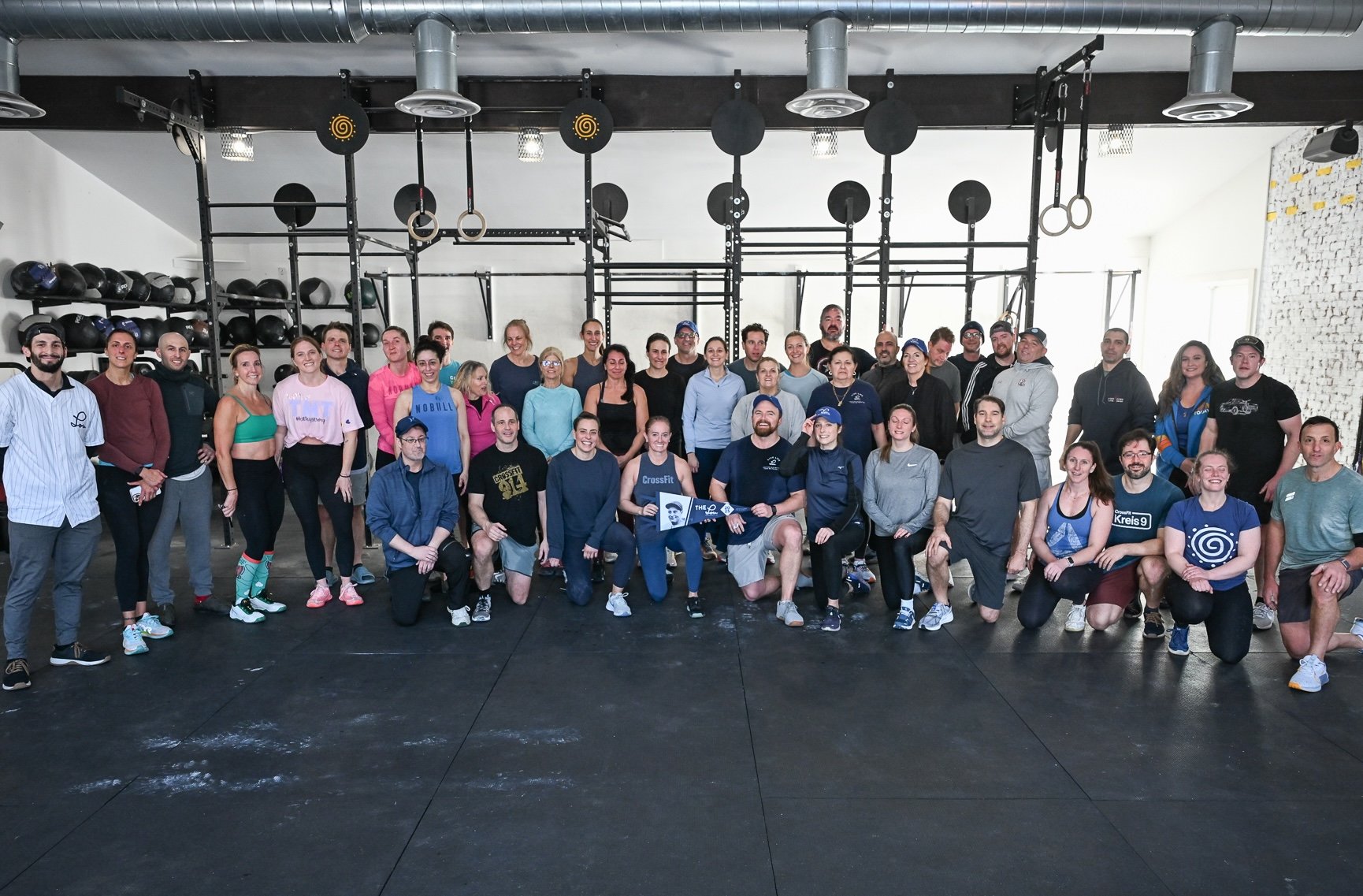 Sunshine Athletics members after completing the Lou workout